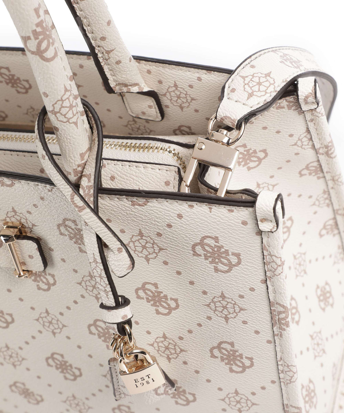 Guess Silia Handbag vanilla logo