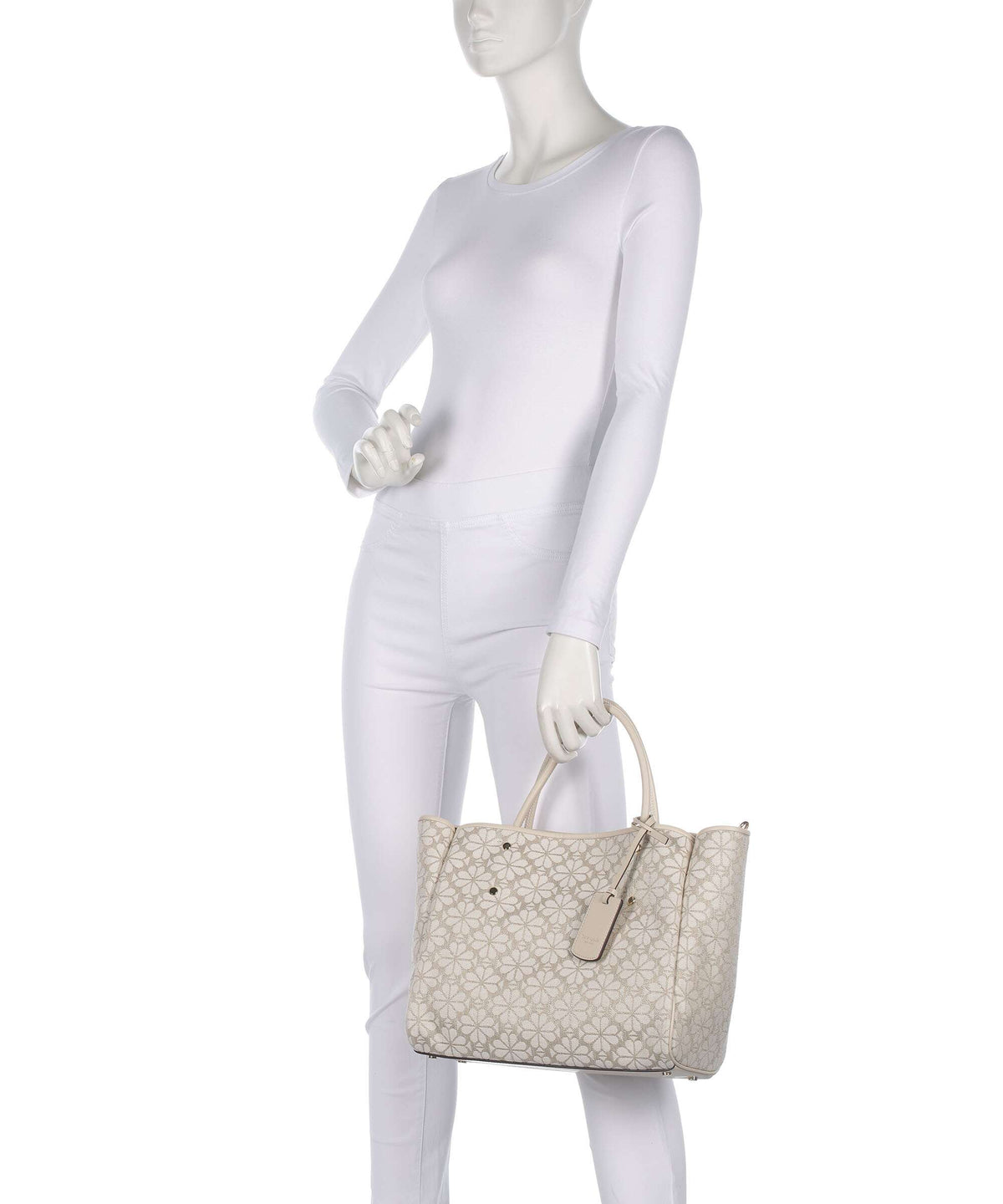 Kate Spade New York Spade Flower Jacquard Handbag natural/multicolour