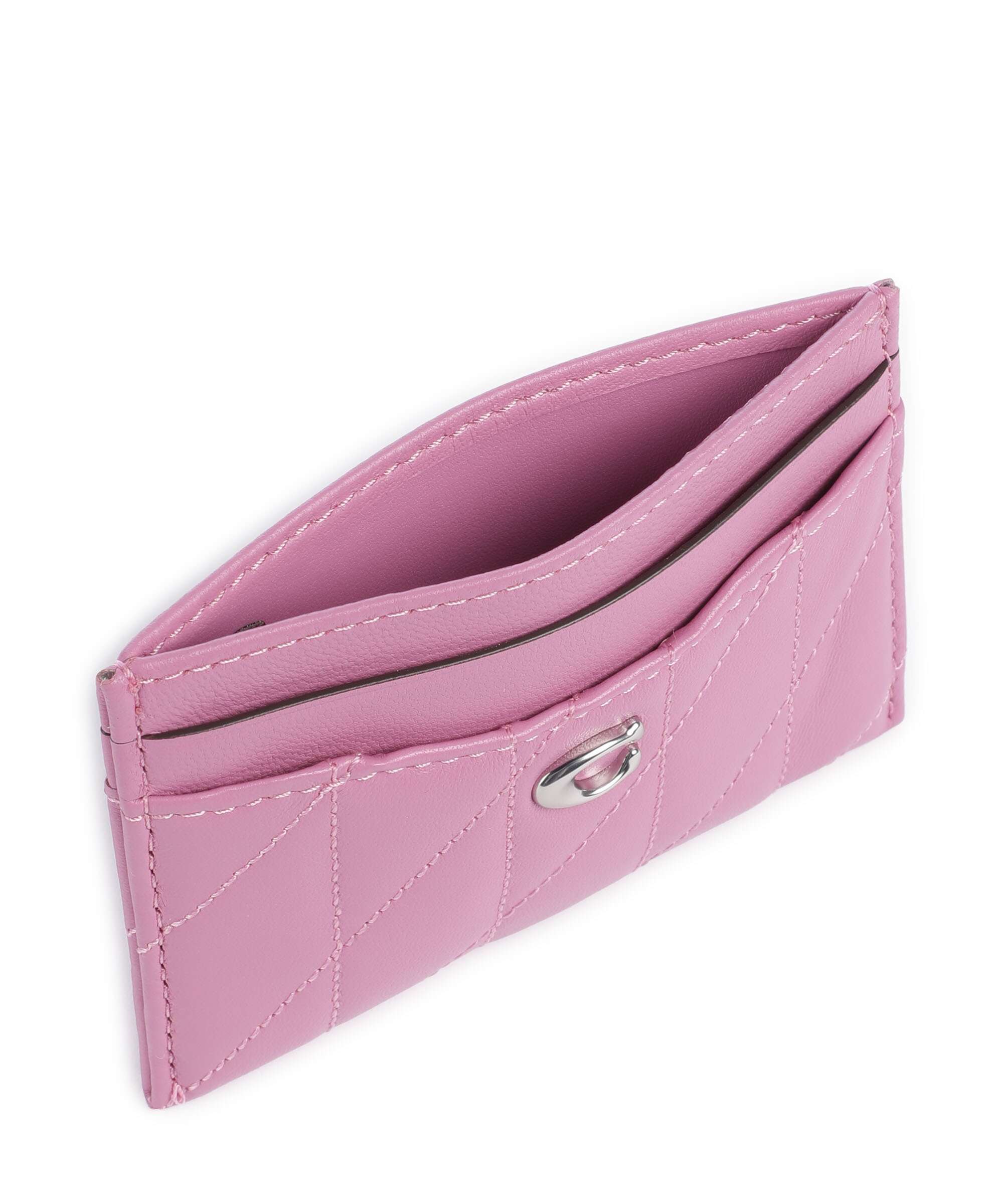Coach Essential Pillow Credit card holder fuchsia