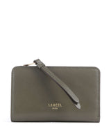 Lancel Origami Monedero dark khaki