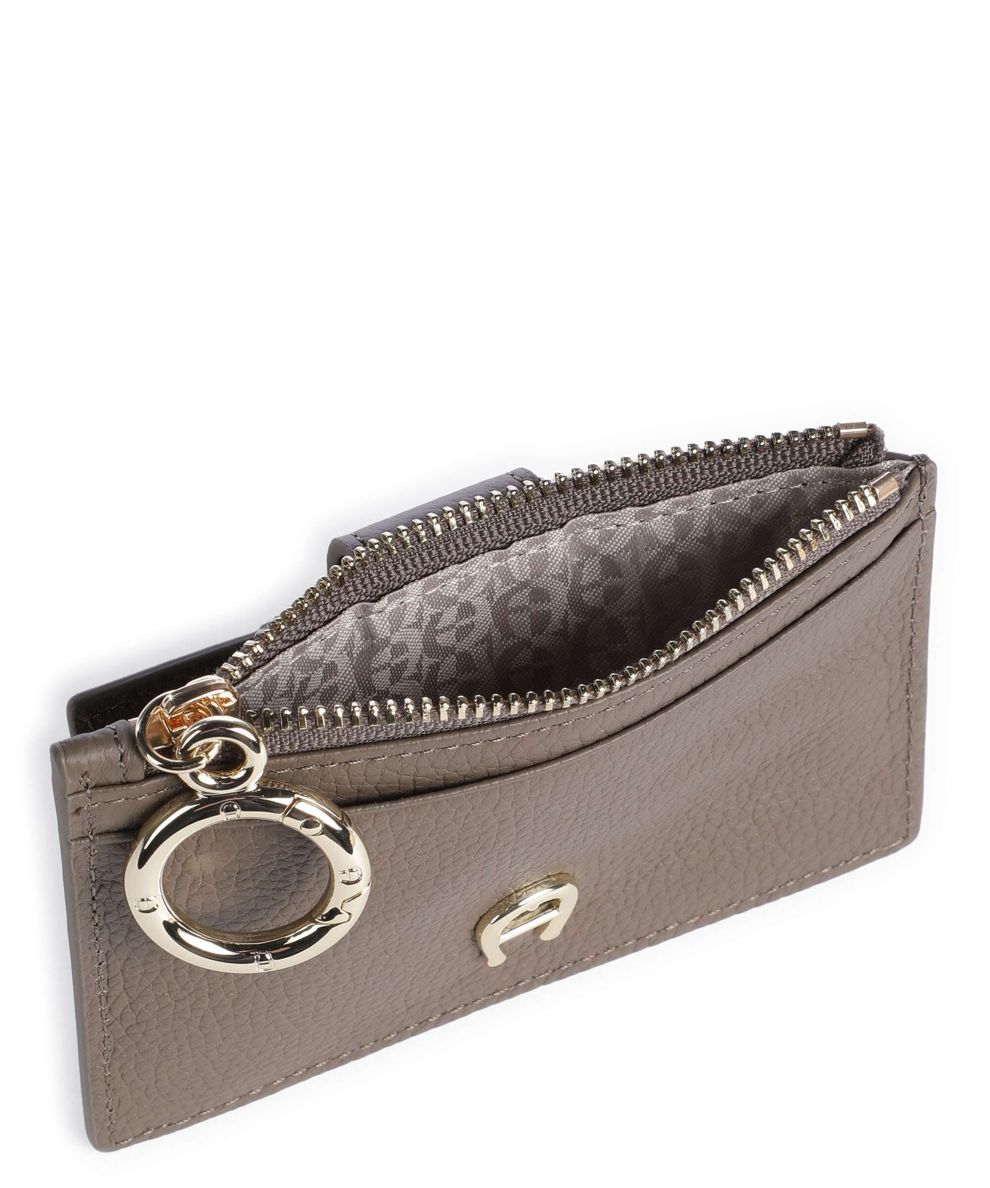 Aigner Zita Credit card holder coal brown