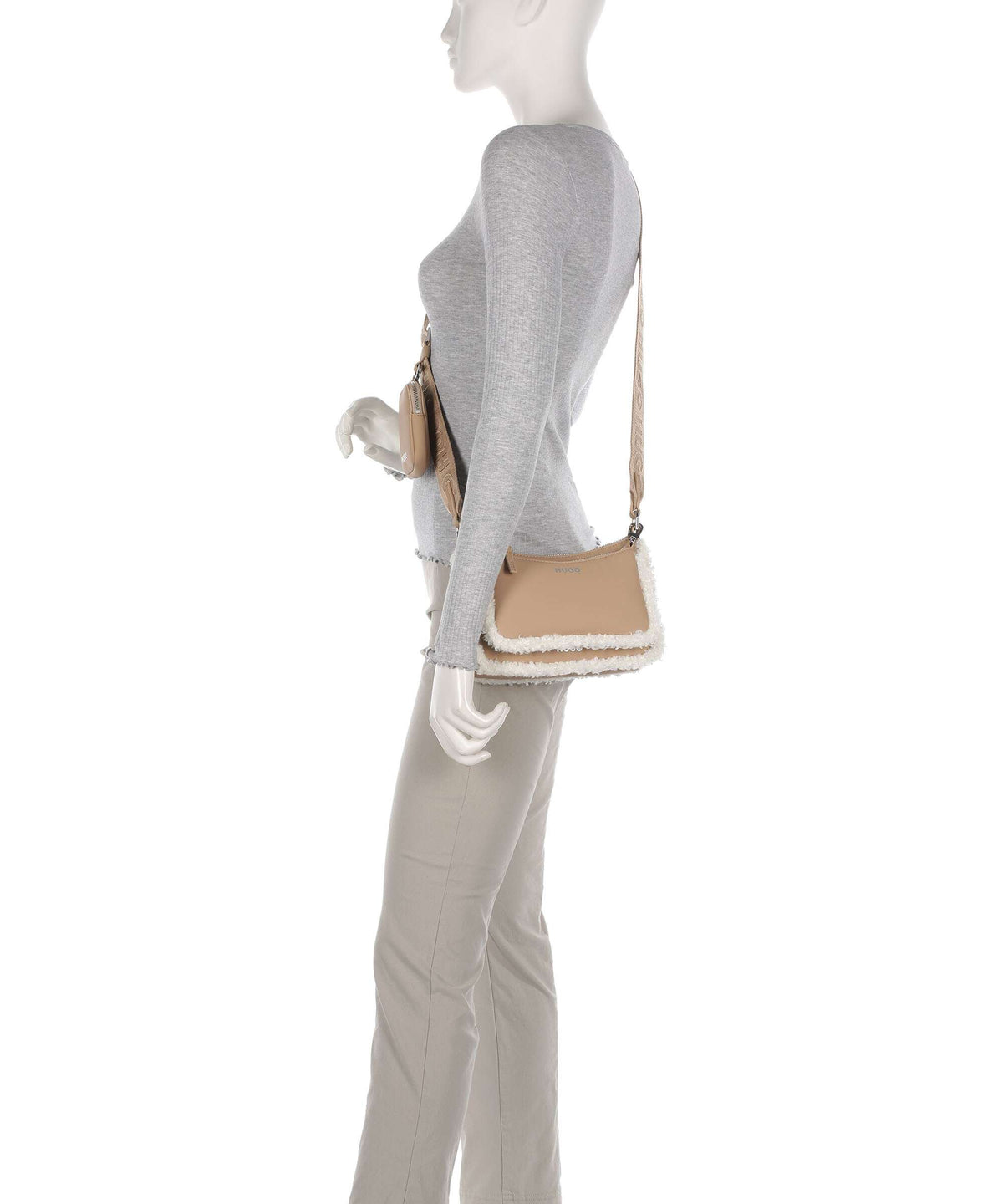 Hugo Bel Crossbody bag open beige