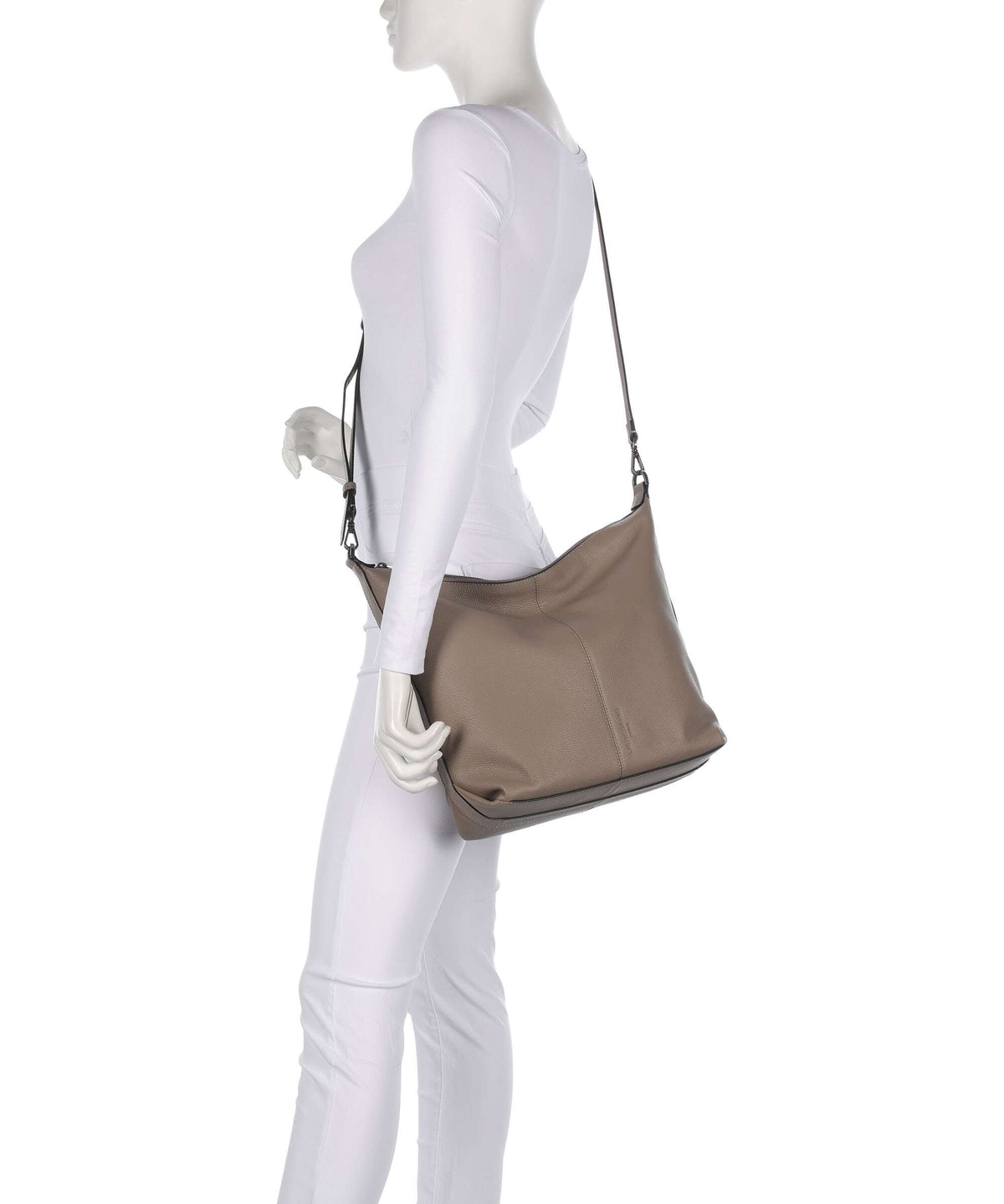 Liebeskind Paris Small Pebble M Hobo bag neutral gray