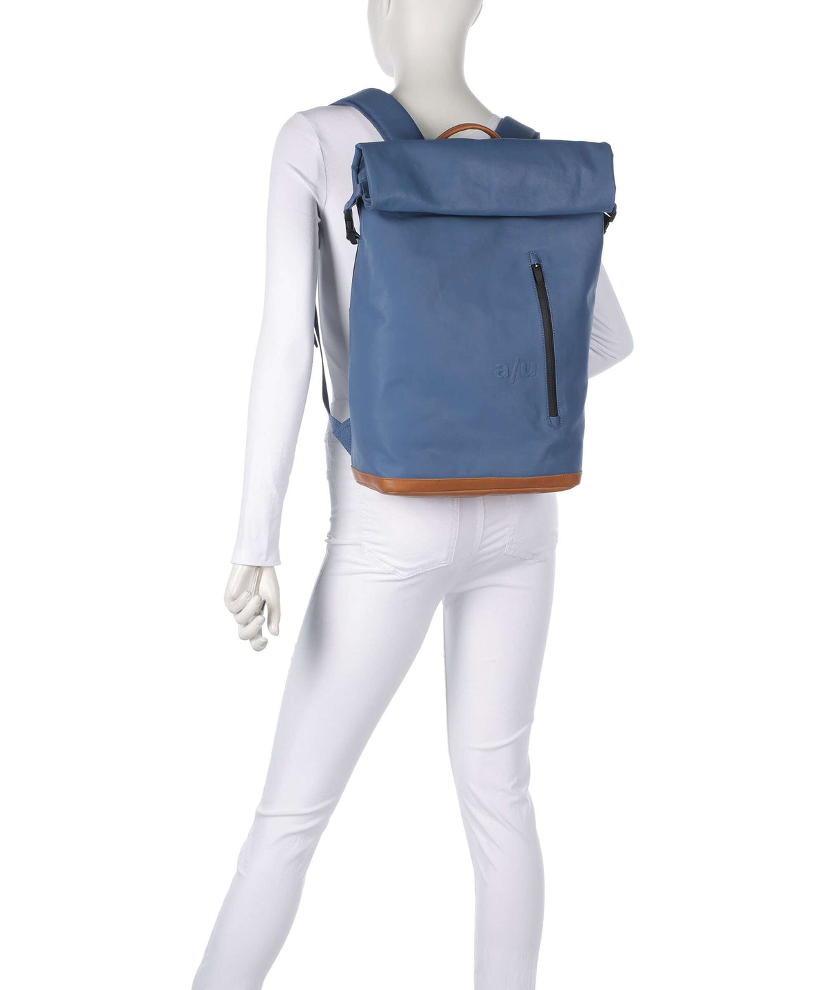 Aunts & Uncles Japan Fukui Rolltop backpack blue jeans