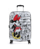 American Tourister Wavebreaker Disney Maleta con 4 ruedas minnie comics/white