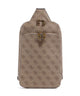 Guess Milano Mochila sling beige/brown/blue