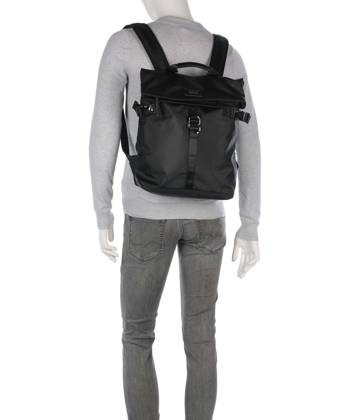 Guess Arezzo Rolltop backpack black