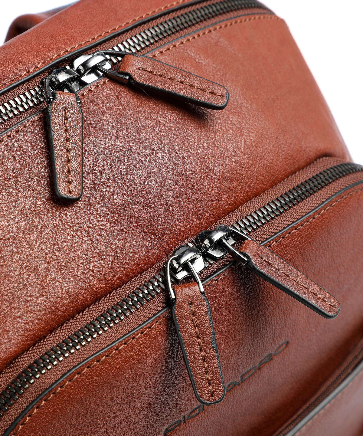 Piquadro Black Square Laptop backpack cuoio