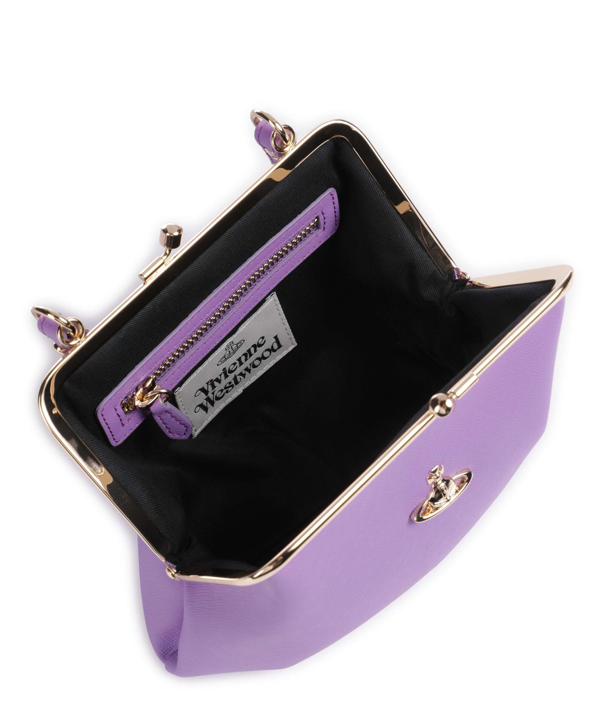 Vivienne Westwood Granny Frame Saffiano Crossbody bag lilac