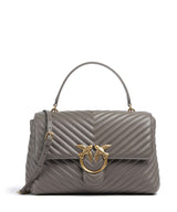 Pinko Love Lady Puff Big Bolso de mano grigio asfalto/antique gold