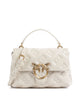 Pinko Love Lady Puff Mini Bolso de mano bianco seta/antique gold