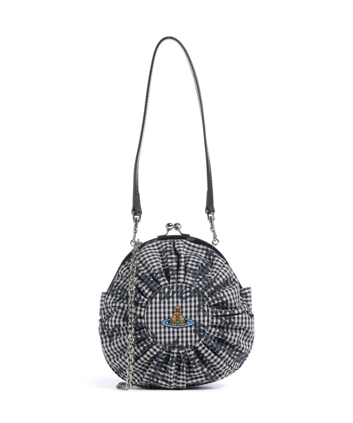 Vivienne Westwood Rosie Frame Print Classic Crossbody bag gingham/black