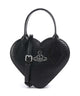 Vivienne Westwood Josephine Heart Embossed Croc Mini Handbag black