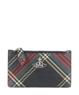 Vivienne Westwood Saffiano Printed Slim Tarjetero chelsea tartan