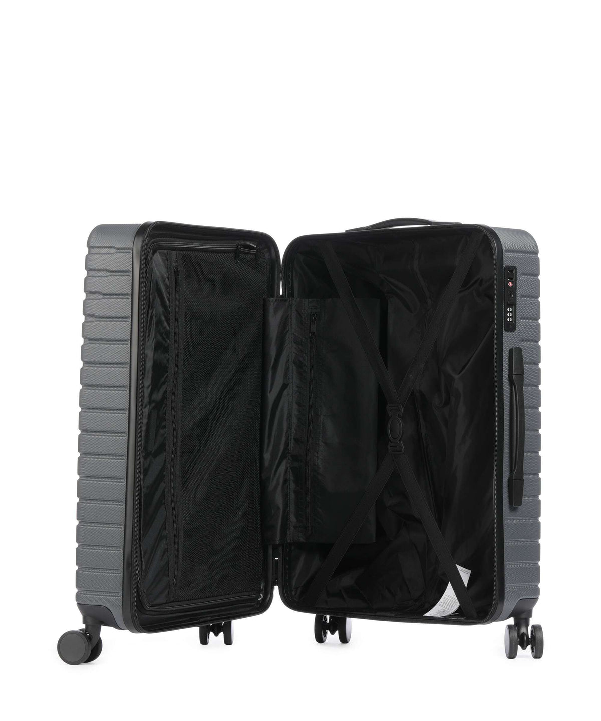 Valentino Bags Mercury Spinner (4 wheels) gunmetal