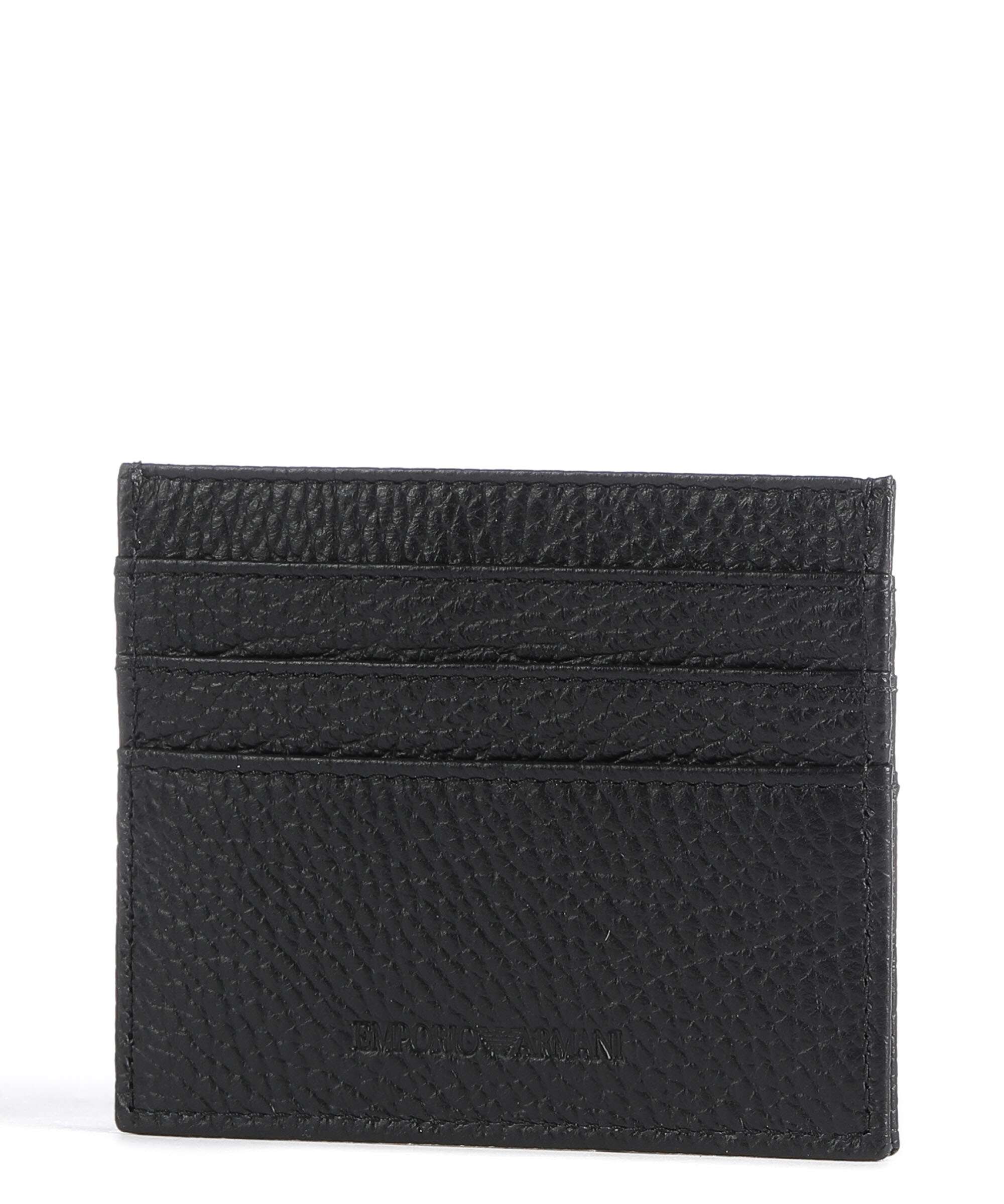 Emporio Armani Business Regenerated Credit card holder nero
