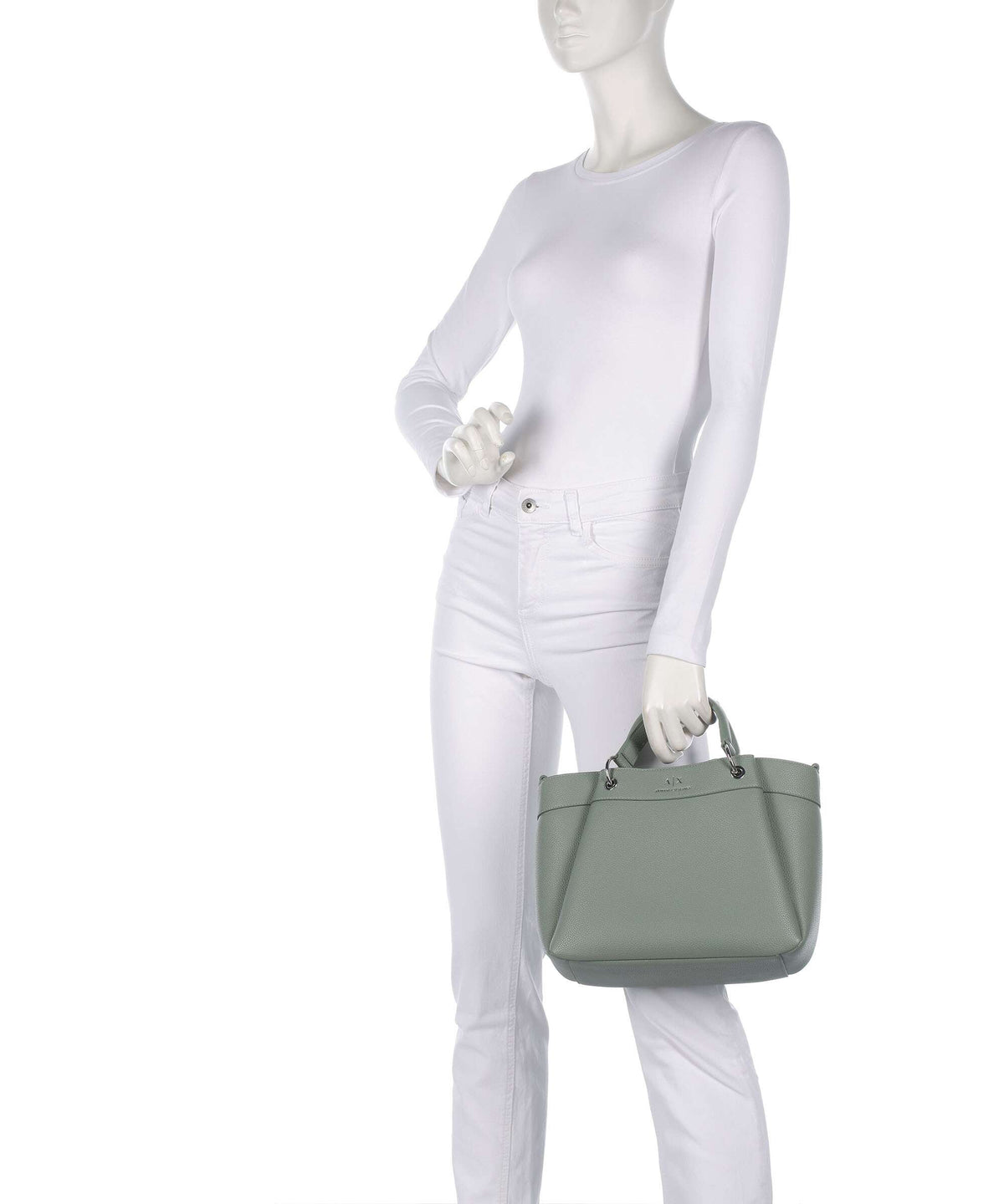 Armani Exchange Wave M Handbag sage