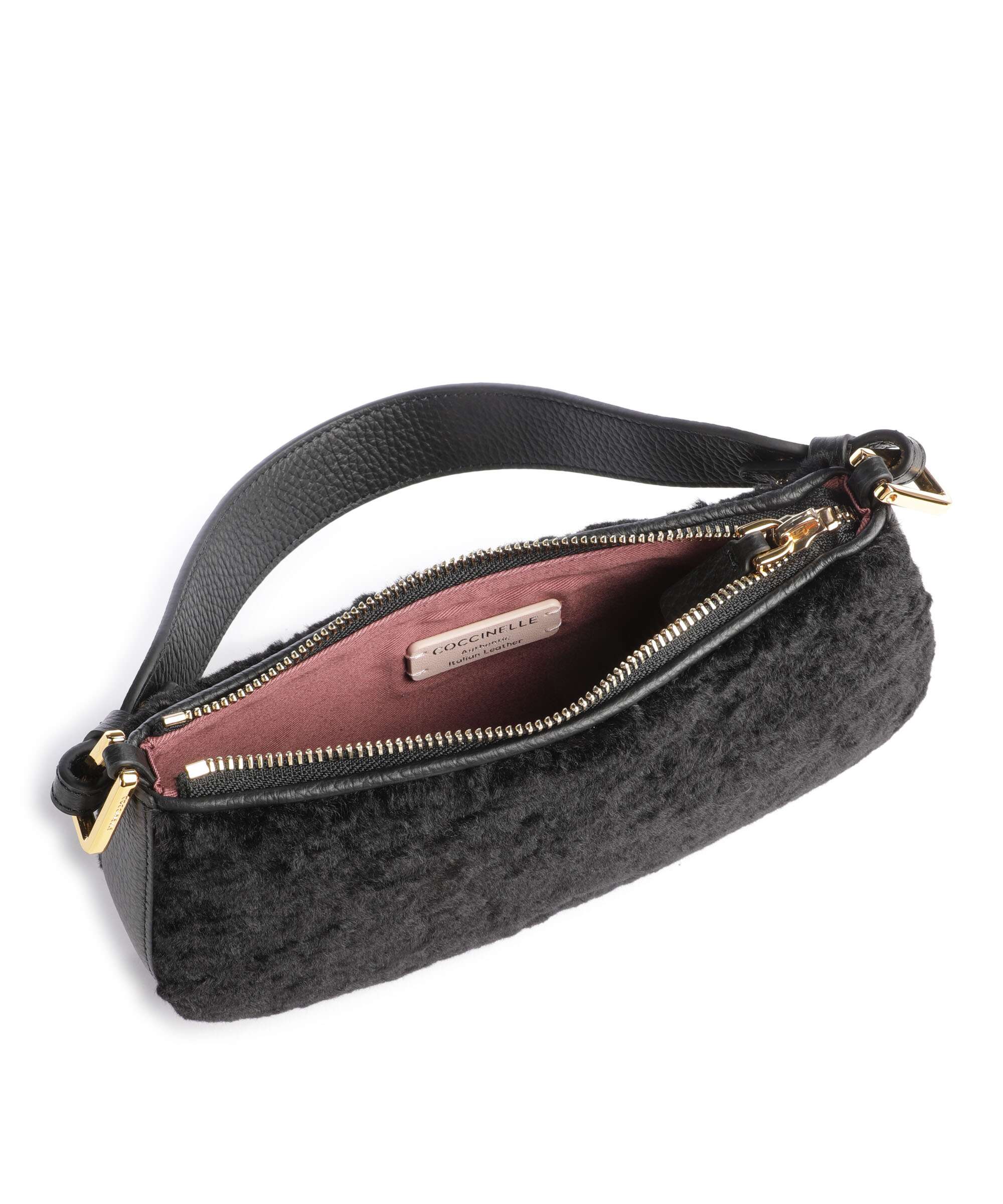 Coccinelle Merveille Astrakan Shoulder bag noir
