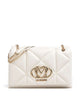 Love Moschino Embossed Q Bolso de hombro ivory