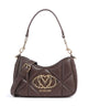 Love Moschino Embossed Q Bolso de hombro chocolate