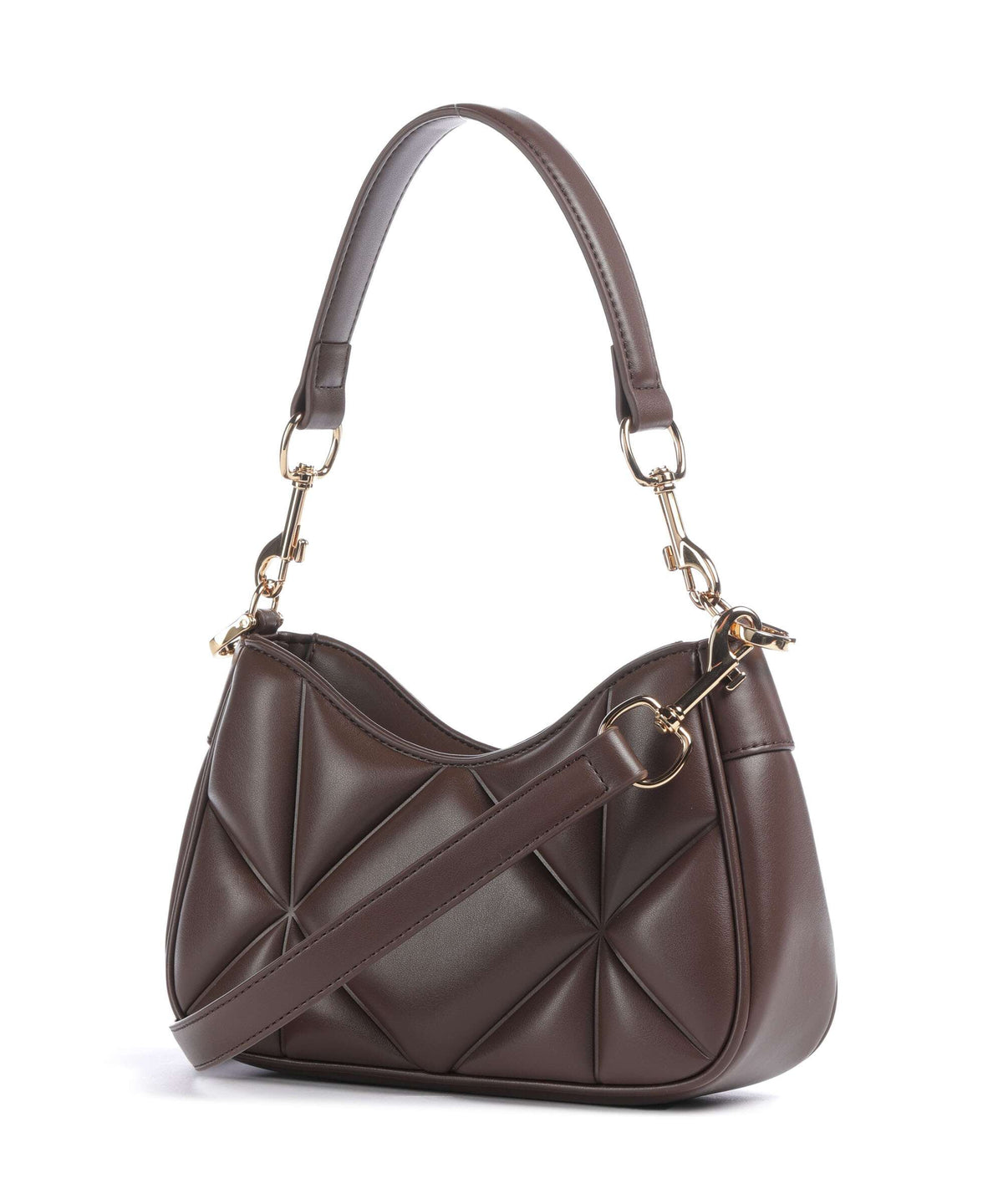 Love Moschino Embossed Q Shoulder bag chocolate