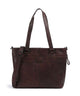 Spikes & Sparrow Bronco Lavendar Bolsa shopping dunkelbraun
