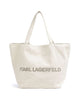 Karl Lagerfeld K/Monogram Bolsa shopping natural