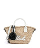 Karl Lagerfeld K/Signature Small Bolso de mano natural/cementhe