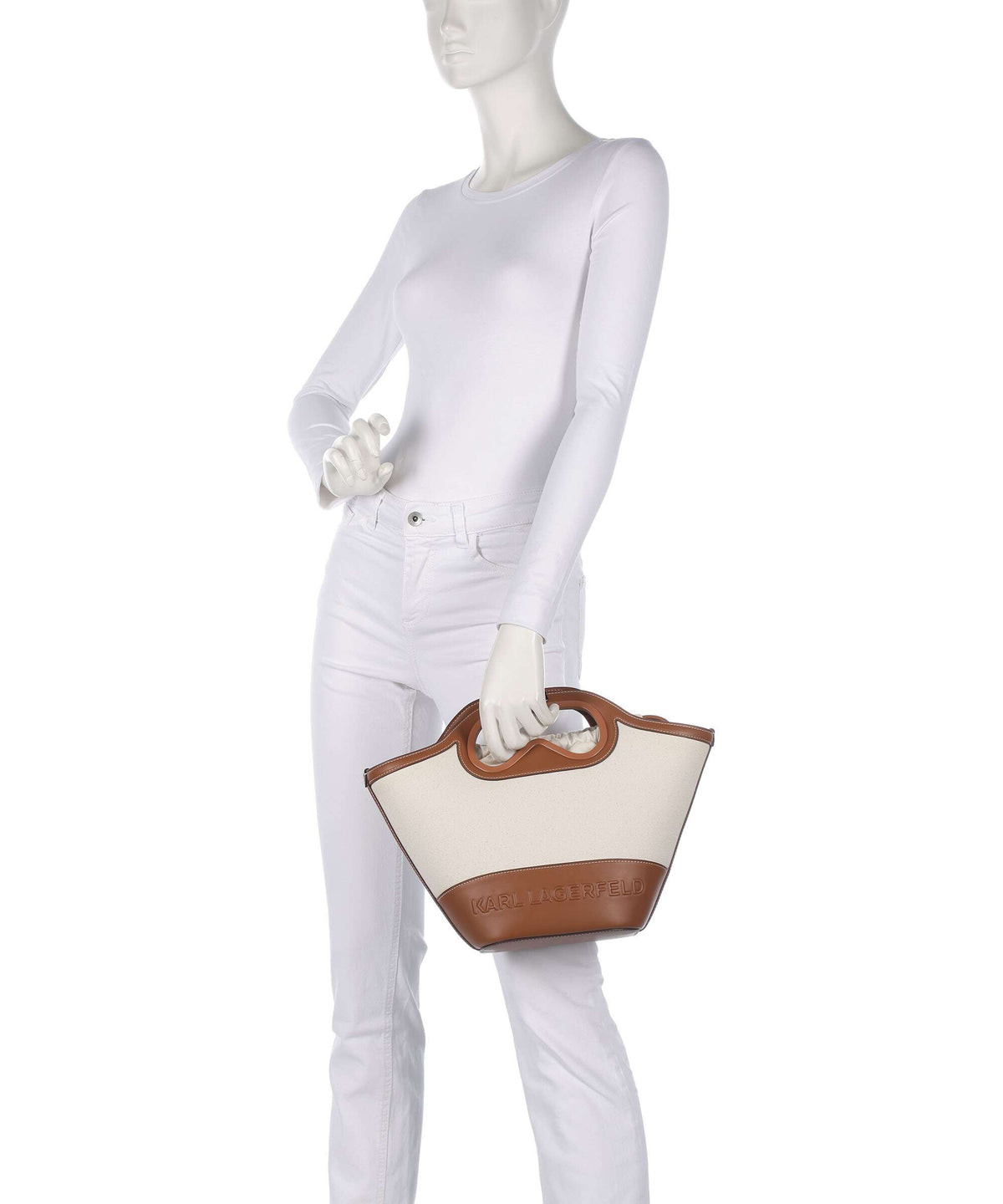 Karl Lagerfeld K/Aviator Handbag natural canvas/tan