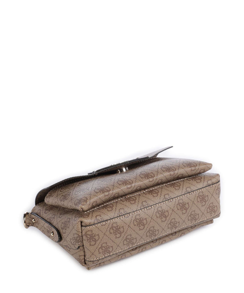 Guess Brenton Eco Shoulder bag latte logo