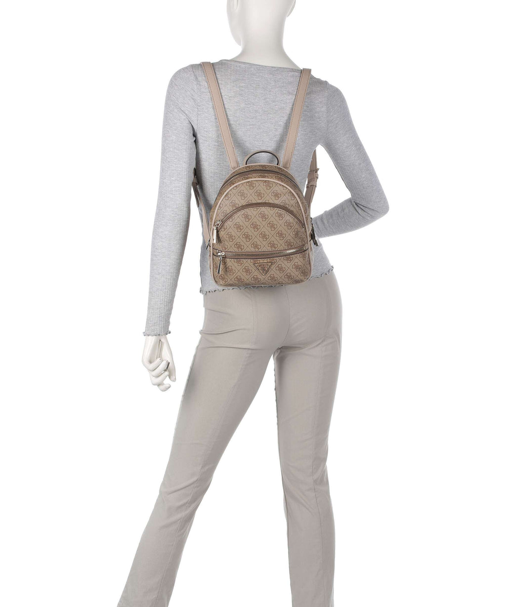 Guess Manhattan Backpack latte logo