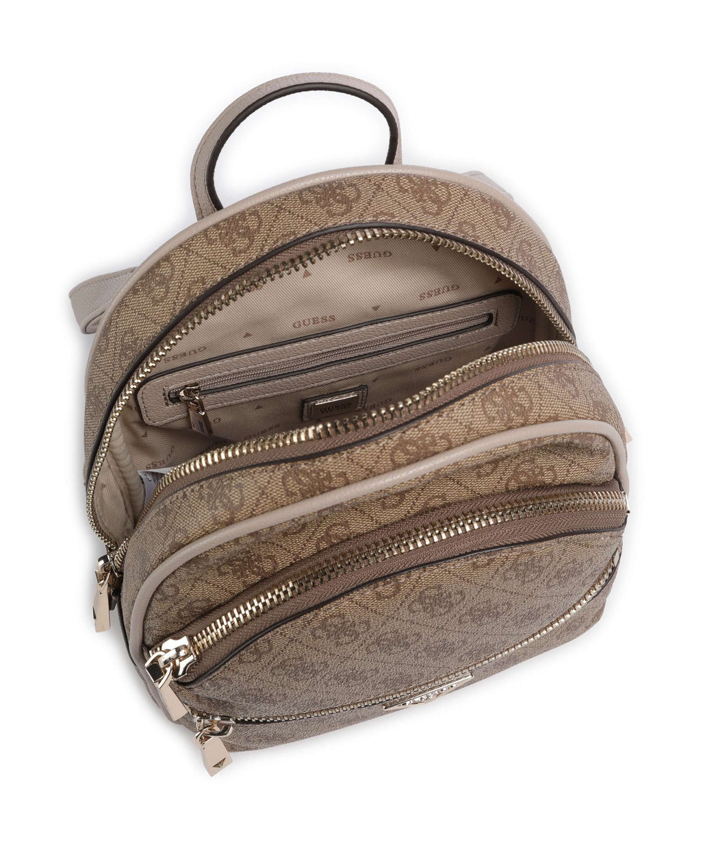 Guess Manhattan Backpack latte logo