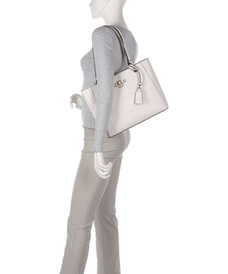 Guess Gerty Peony Tote bag offwhite