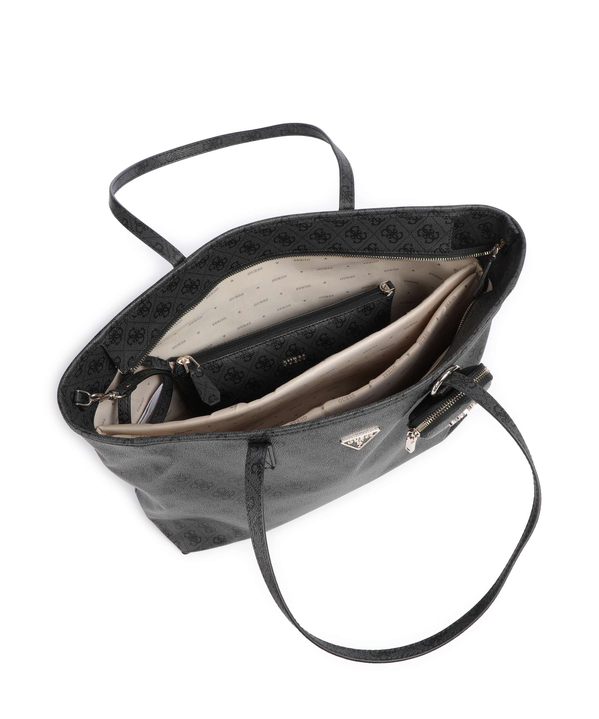 Guess Power Play Tote bag coal logo