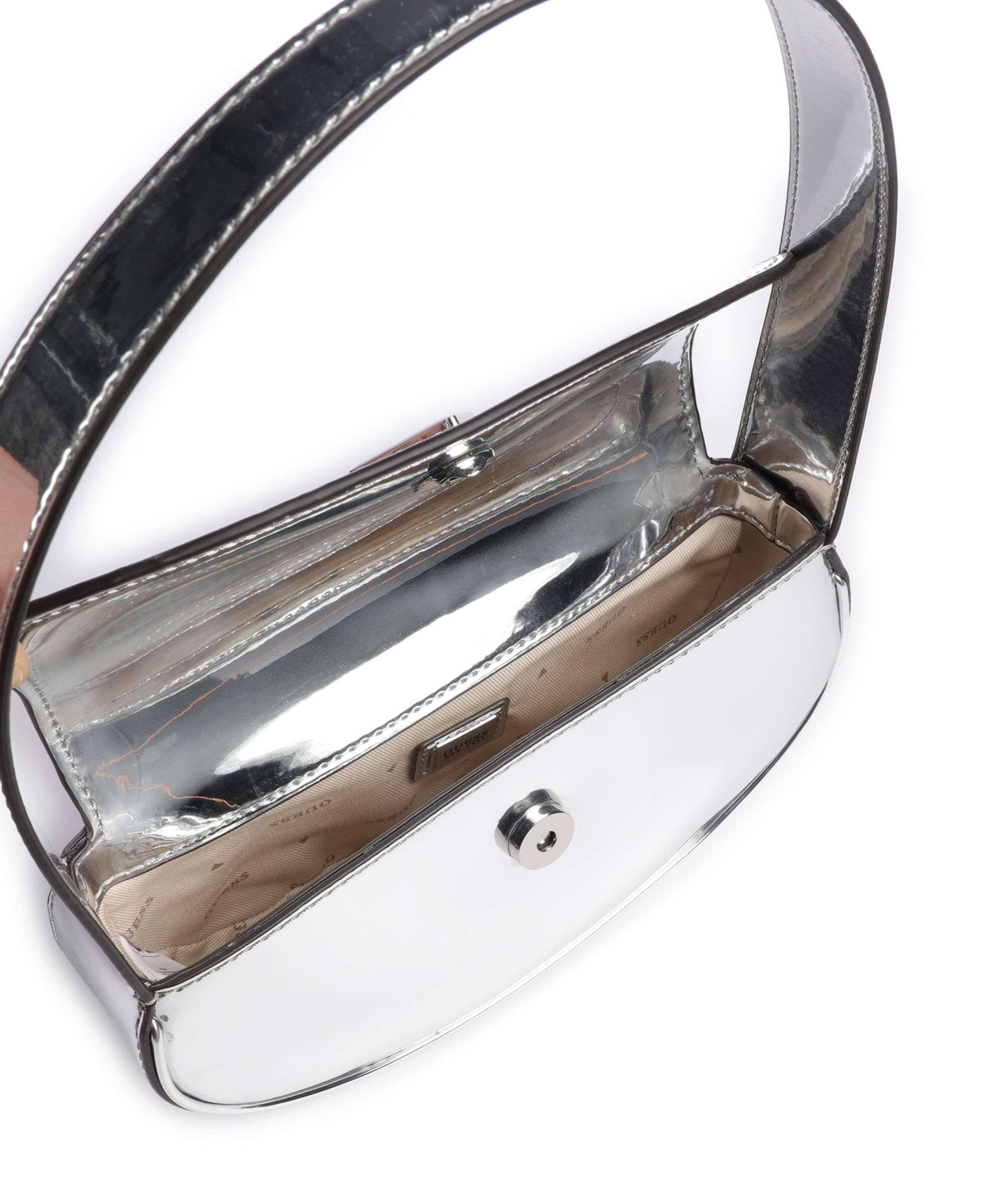 Guess Arnela Mirror Shoulder bag silver