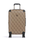 Guess Berta Maxi 4G Spinner (4 wheels) latte logo/brown
