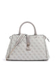 Guess Zamira Bolso de mano dark taupe logo