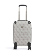 Guess Berta 4G Logo Maleta con 4 ruedas dark taupe logo