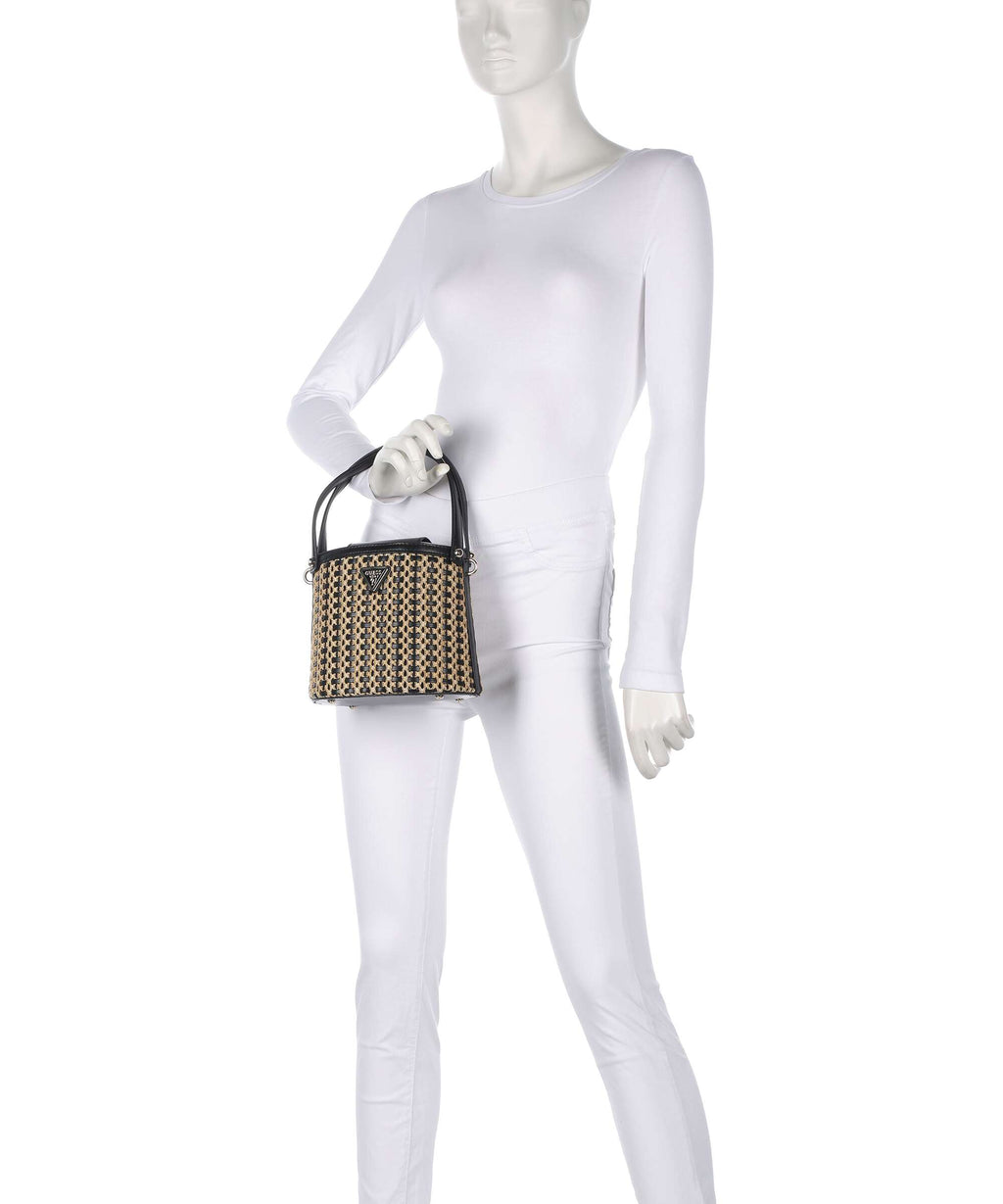 Guess Atalia Bucket bag natural/black