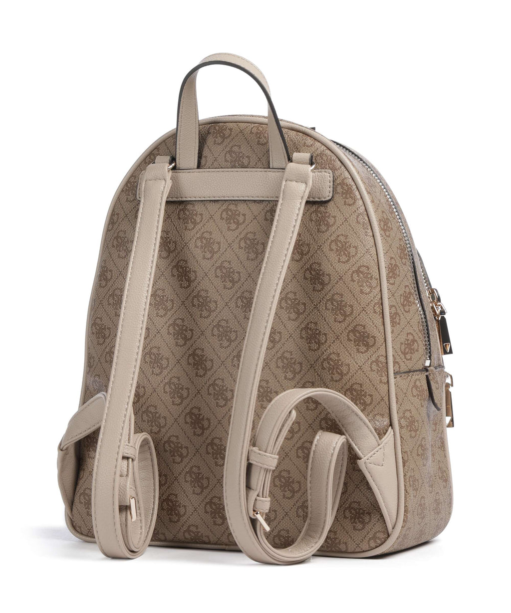 Guess Manhattan II Large Backpack latte logo