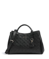 Guess Phoebe Peony Debossed Bolso de mano black logo