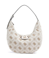 Guess Neda 4G Peony Logo Bolso de hobo offwhite logo