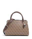 Guess Noelle 4G Logo Bolso de mano latte logo/brown