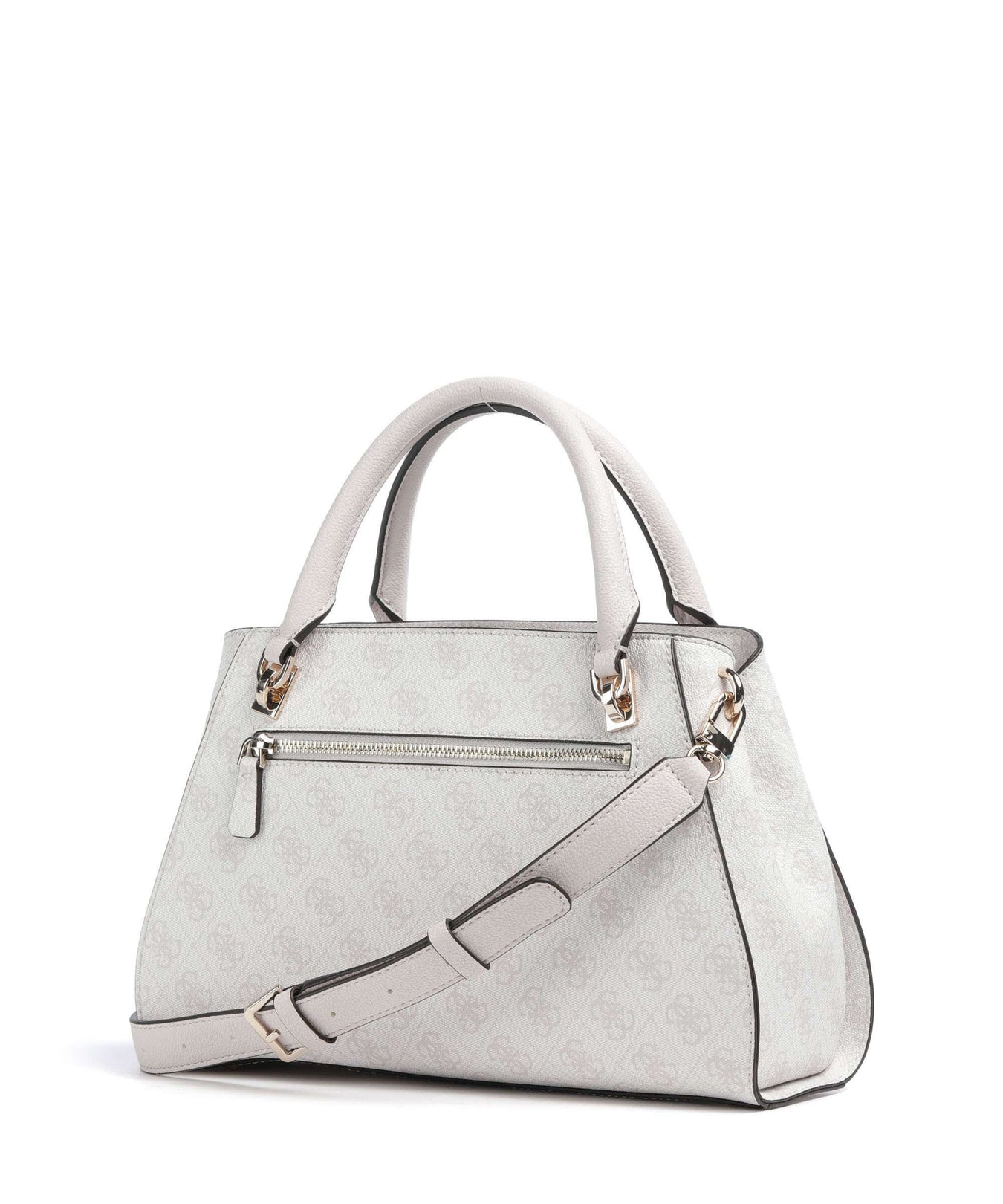 Guess Noelle 4G Logo Handbag white logo