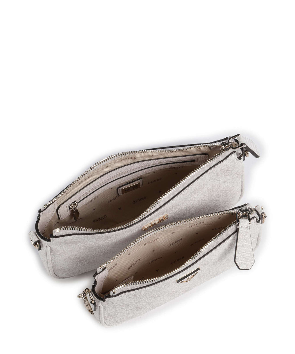 Guess Noelle 4G Logo Shoulder bag white logo