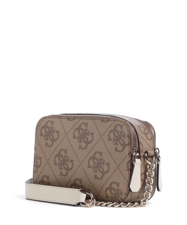 Guess Noelle 4G Logo Crossbody bag latte logo