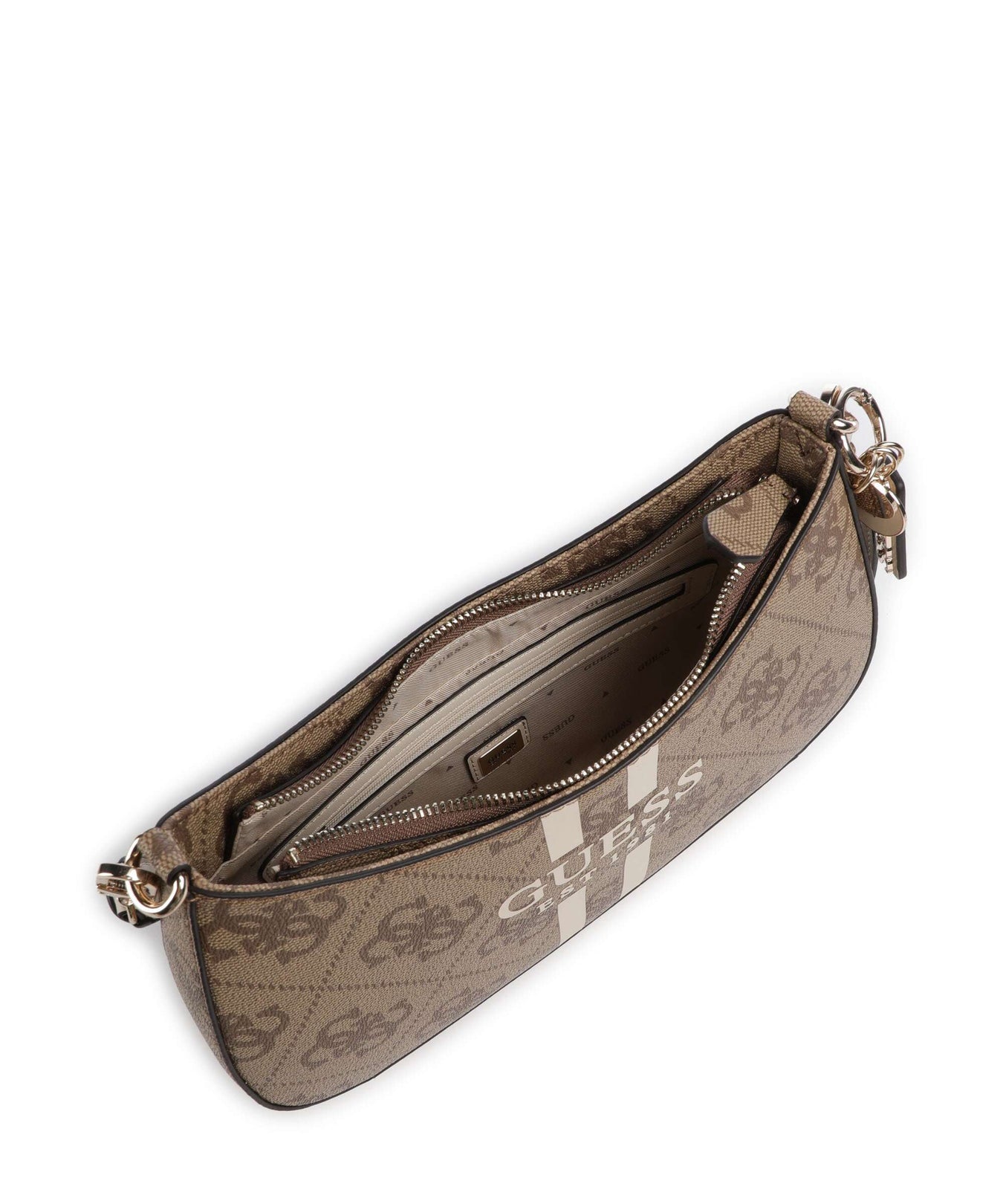 Guess Noelle 4G Logo Shoulder bag latte logo