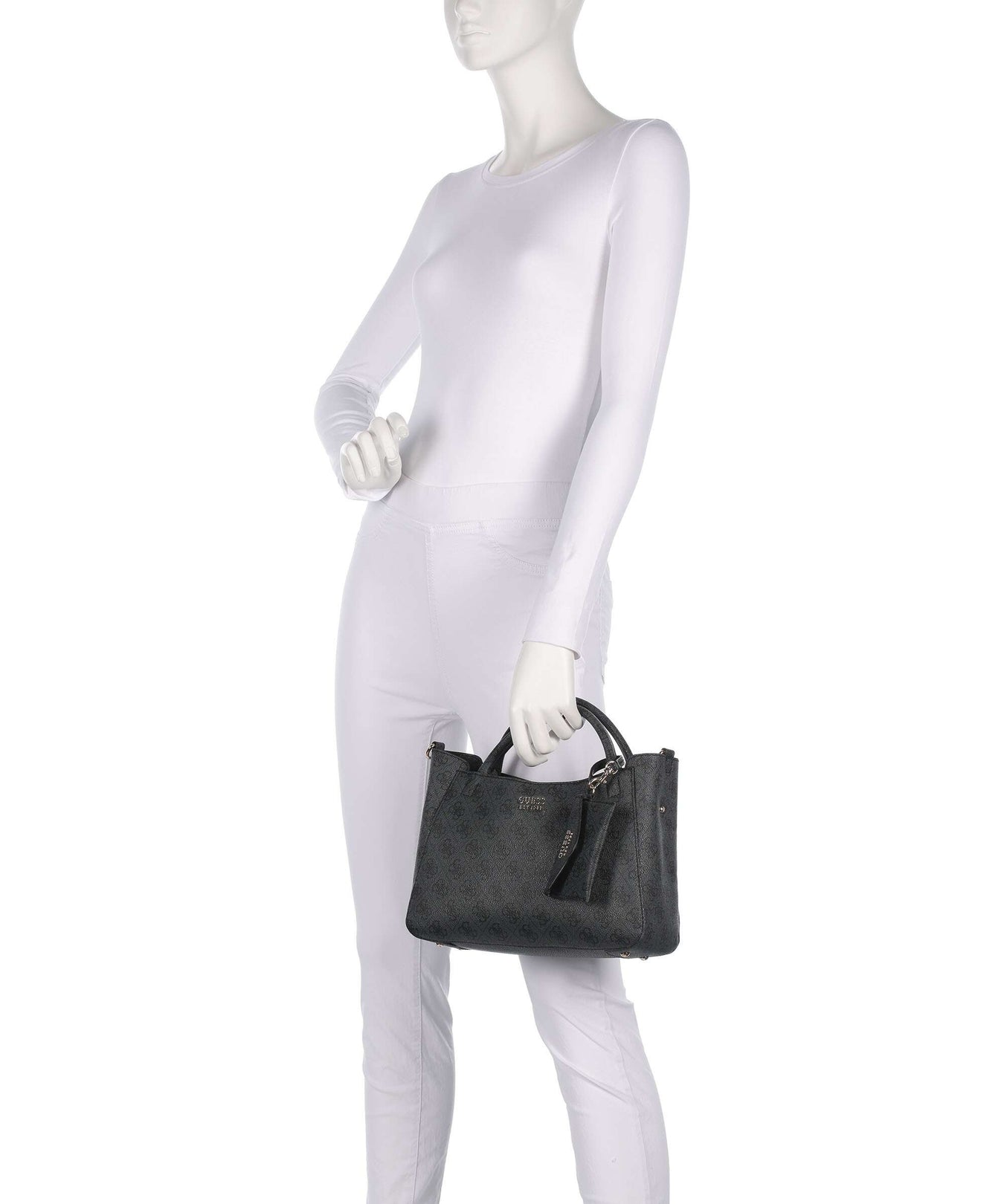 Guess Brenton Handbag coal logo