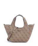 Guess Calista Mini Bandolera latte logo