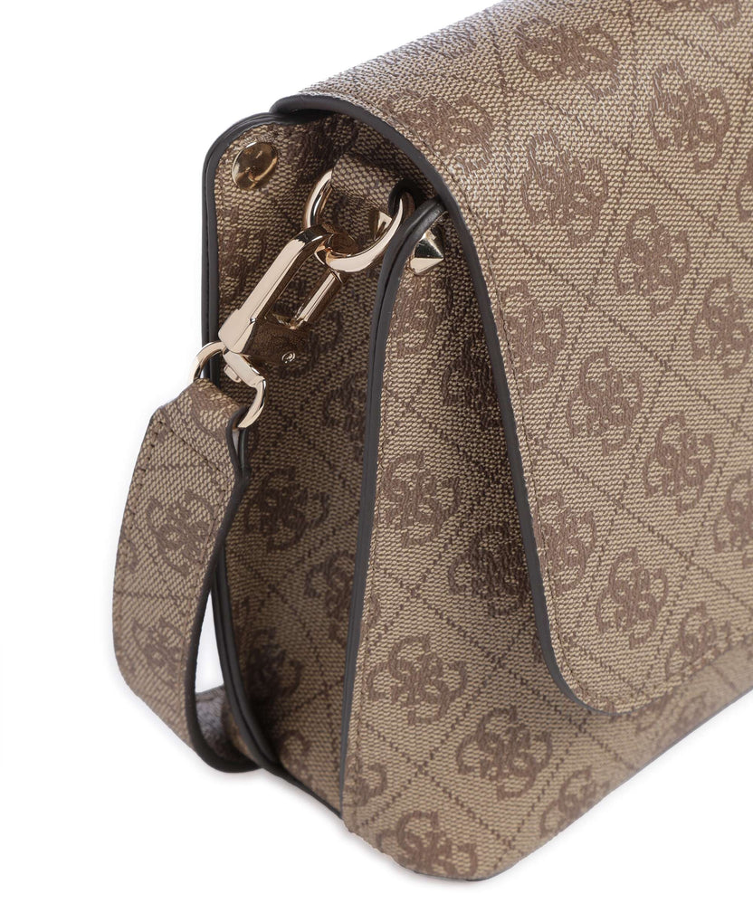 Guess Meridian Crossbody bag latte logo